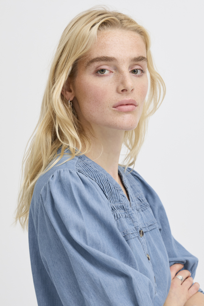 Hovedbilde IHANCEY Dress 20121053 - Blue denim 200751