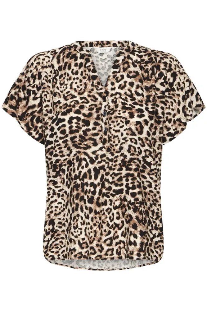 Hovedbilde BYMmjoella V-neck Top 20816529 - Birch Leopard 204522