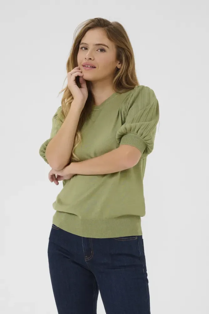 Hovedbilde KALone Knit Pullover 10508368 - Oil Green 170115