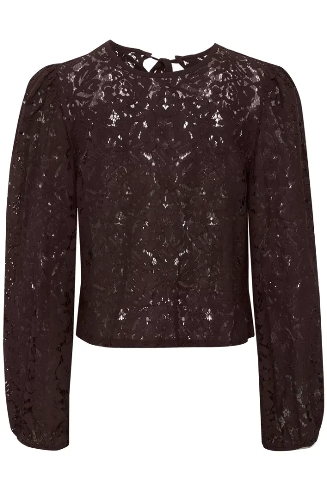 Hovedbilde KANomi Lace Blouse 10509158 - Fudge 191619