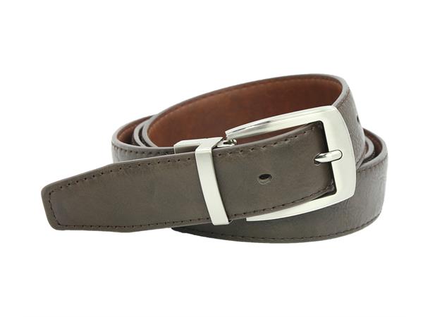 Hovedbilde SANTI Vendbart Belte Struktur - Mørk Brun/Cognac 348592