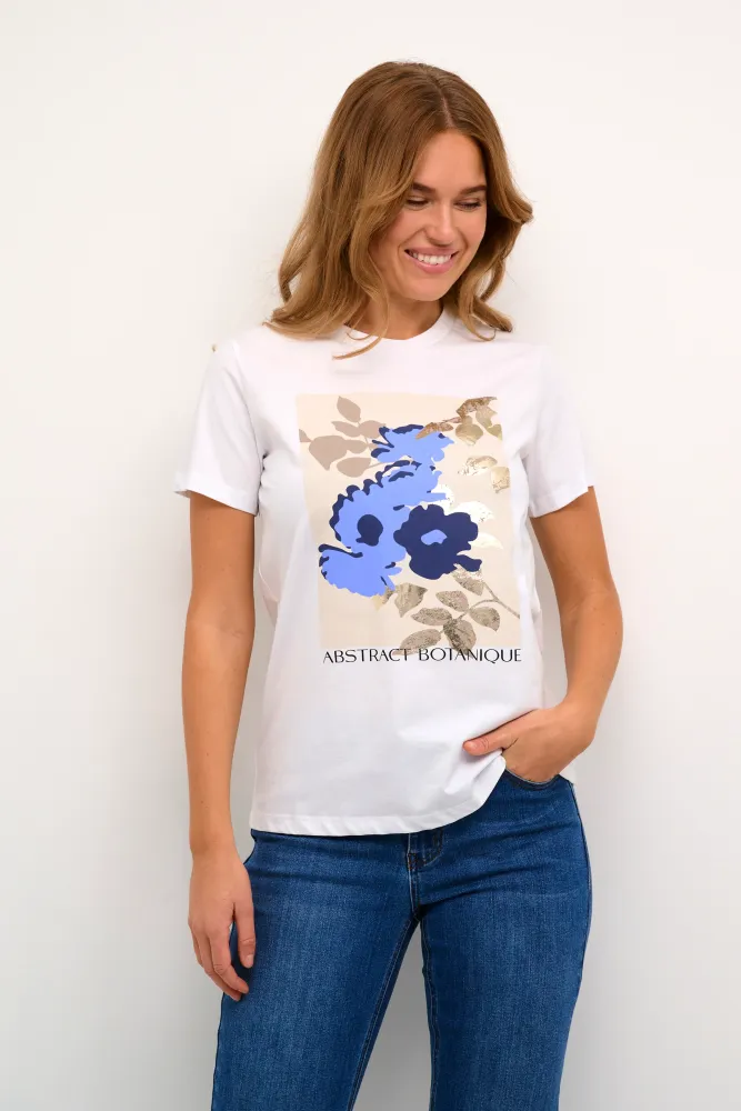 Hovedbilde KAPolly T-shirt 10508920 - White/Sand/Blue 106199