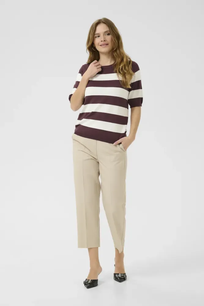 Hovedbilde KALizza O-neck Pullover 10508410 - Fudge/Chalk 107923
