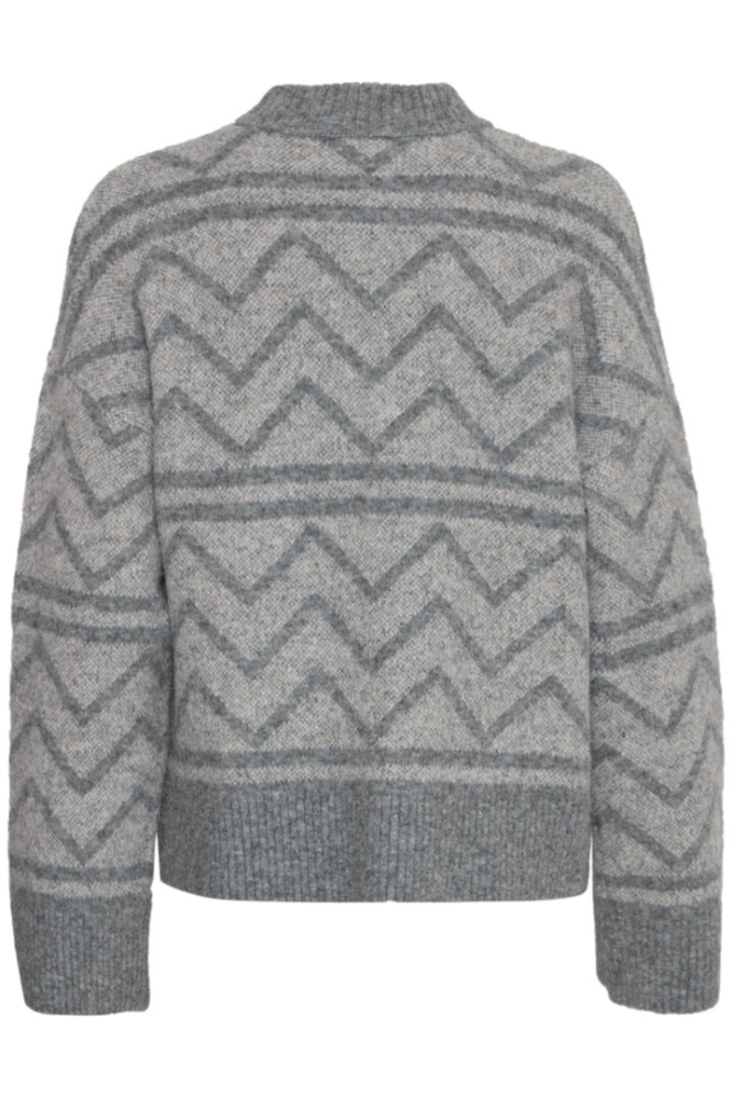 Hovedbilde BYOMEA GEOMETRIC JUMPER 20815659 - MID GREY MELANGE