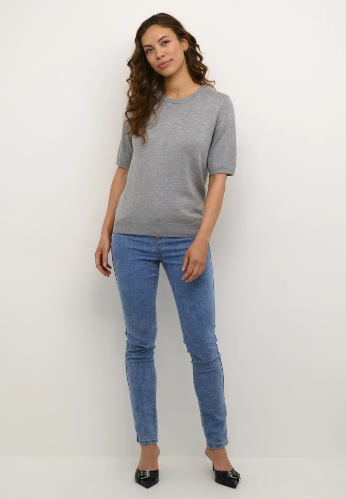 Hovedbilde KALizza O-neck Pullover 10508445 - Grey Melange 100123