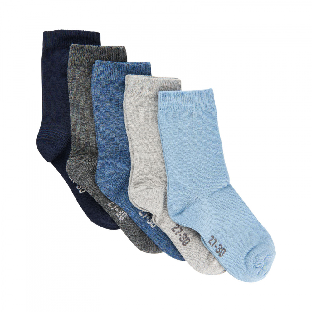 Hovedbilde MINYMO 5pk Basic Sokker - Blue Mix 778 (5247)