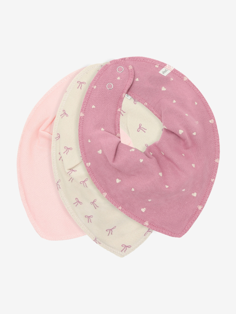 Hovedbilde Pippi Bandana Bib 3 pk 6919 - Mauve Orcid 5111