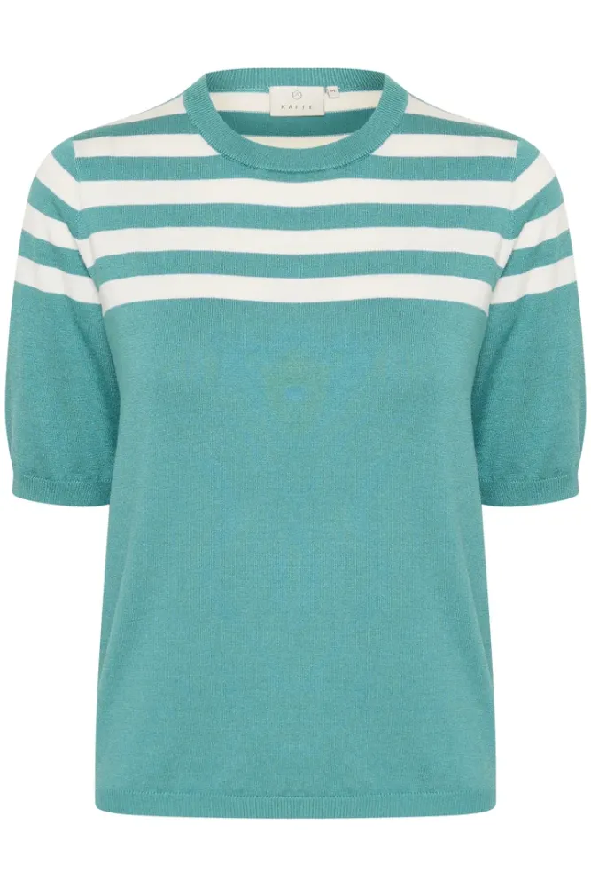 Bilde av KALizza O-neck Pullover 10508410 - Teal/Chalk 107661