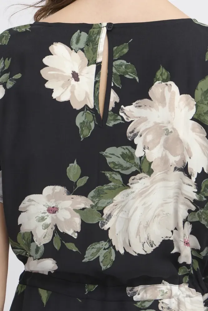 Hovedbilde Bymmjoella Oneck Dress 20811226 - Black roses 204595