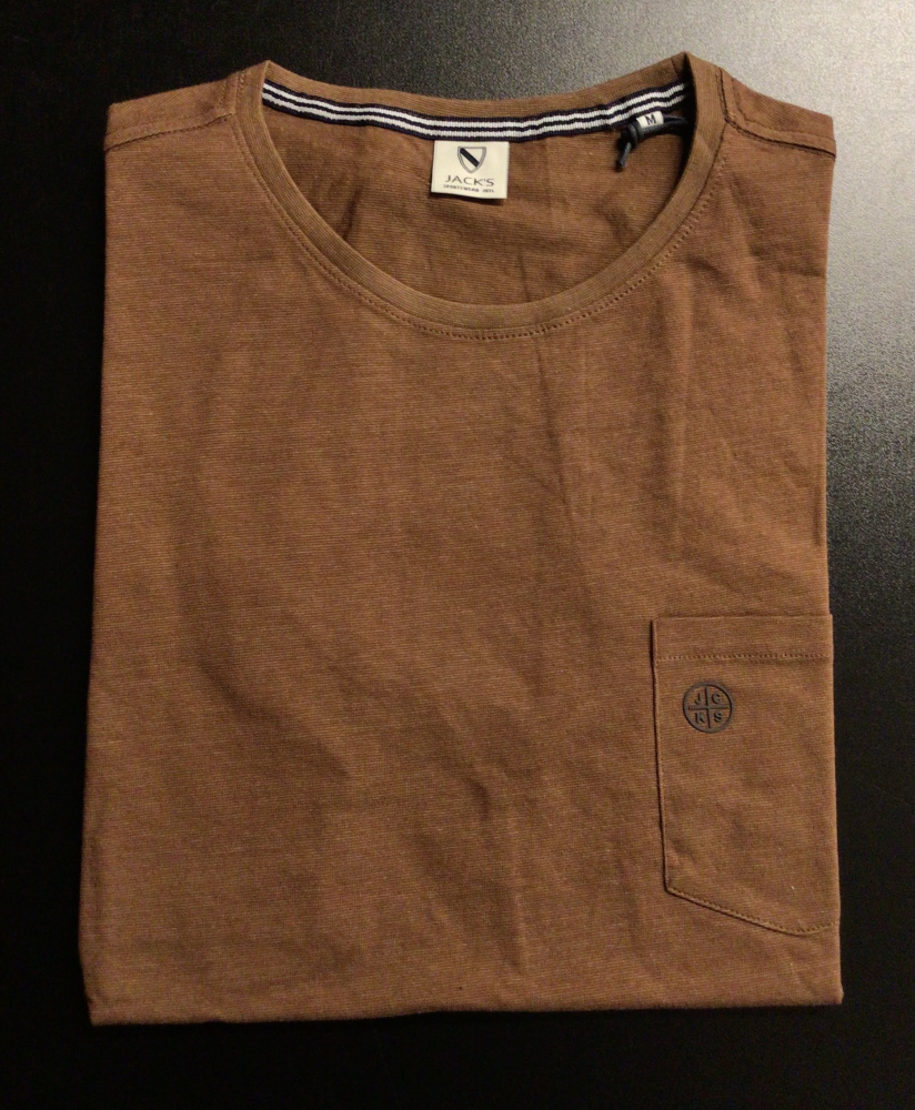 Hovedbilde JACK´S O-neck T-shirt 3-400041 - Dark Camel