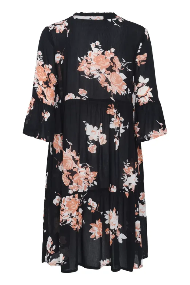 Hovedbilde KAEdita Amber Dress 10506330 - Black/Peach Flowers 107768