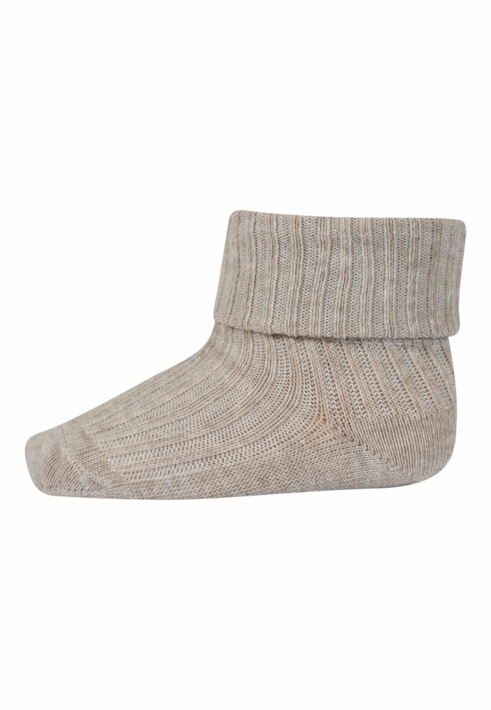Hovedbilde MP Bomullsokker 533 - Beige Melange 108