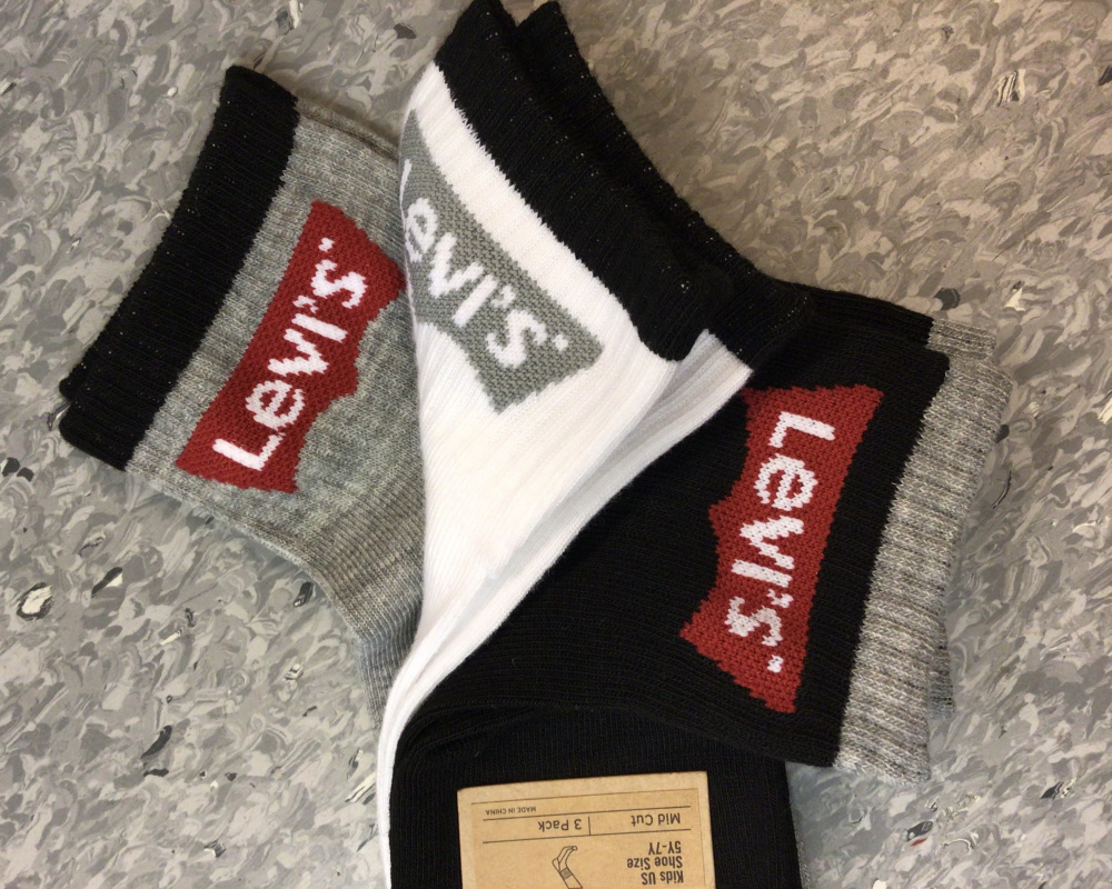 Hovedbilde LEVIS 3pk Sokker Lav - Sort/Hvit/Grå - XL0078-023