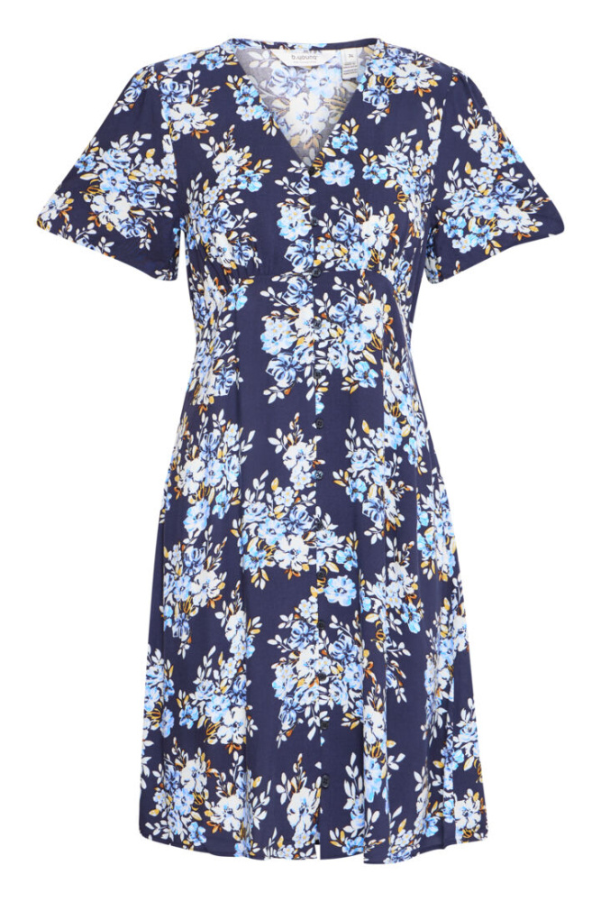 Hovedbilde BYMmjoella Short V-neck Dress 20814532 - Navy Bouquet 204600