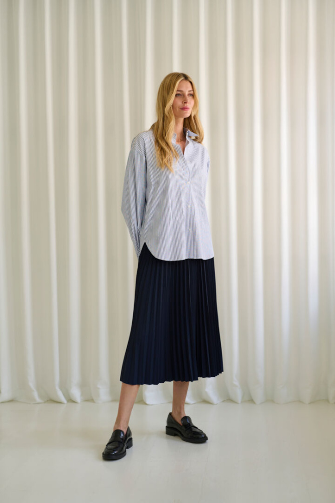 Hovedbilde KAMAIBRITT Knot Shirt 10508238 - Blue & White Striped 105288
