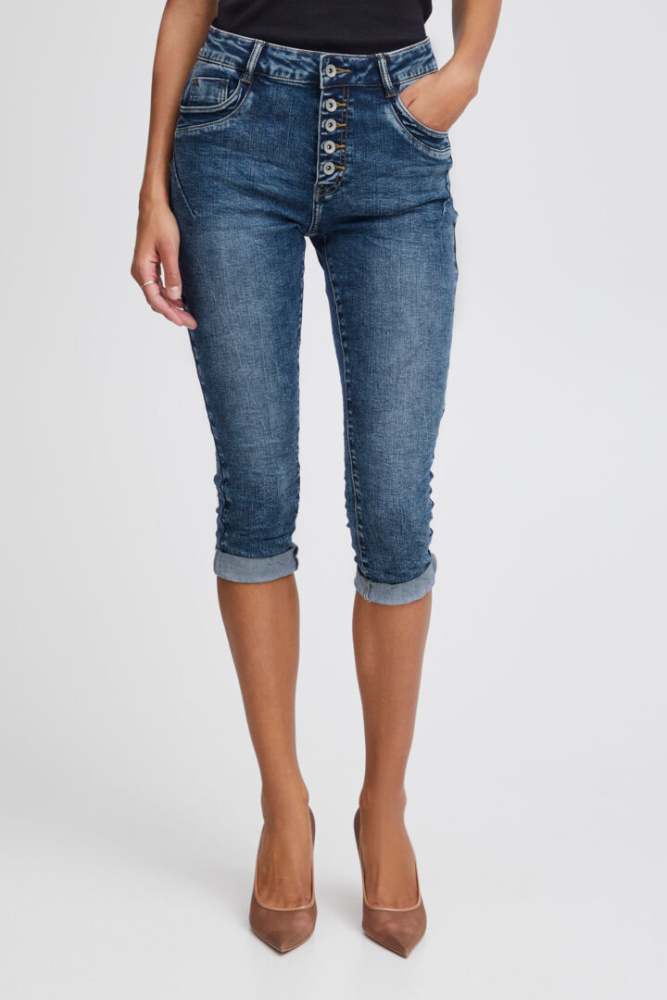 Hovedbilde BXKaily Capri Jeans 20809303 - Mid Blue 200461