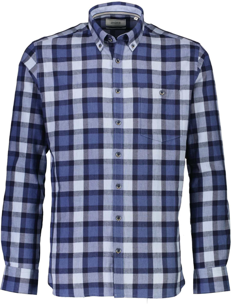 Hovedbilde JACK´S Checked Brushed Shirt 3-210116 - Blue