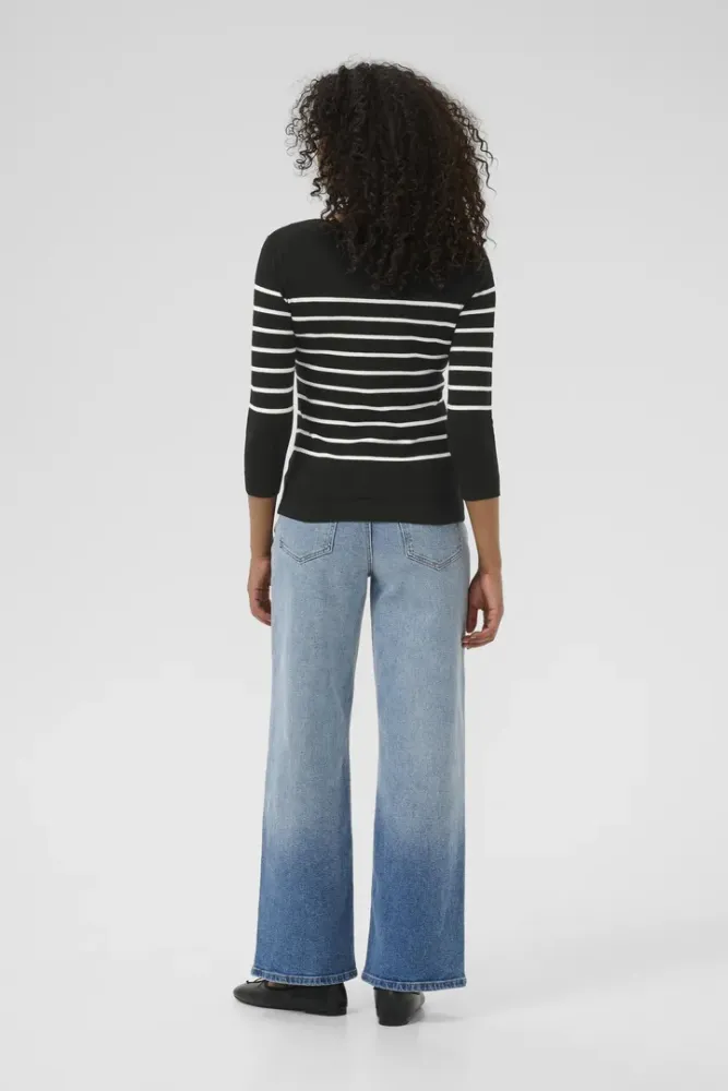 Hovedbilde KALizza Boat Neck Pullover 10510195 - Black/Chalk 107843