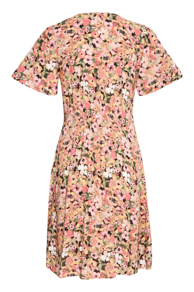 Hovedbilde BYMmjoella Short V-neck Dress 20814532 - Coral Blush Flower 204525