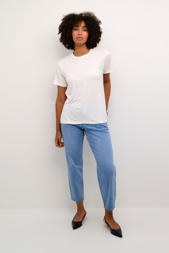 Hovedbilde KAFrida O-neck Tee 10508580 - Chalk 110602