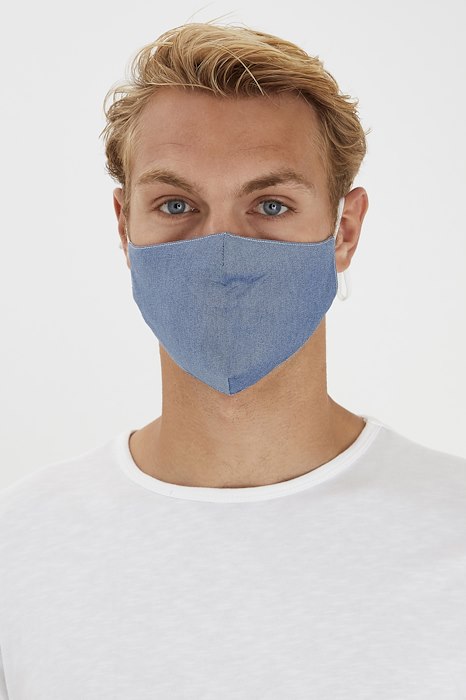 Hovedbilde BLEND Fashion Mask (NOT MEDICAL) - Denim Middle Blue 200291 - 20