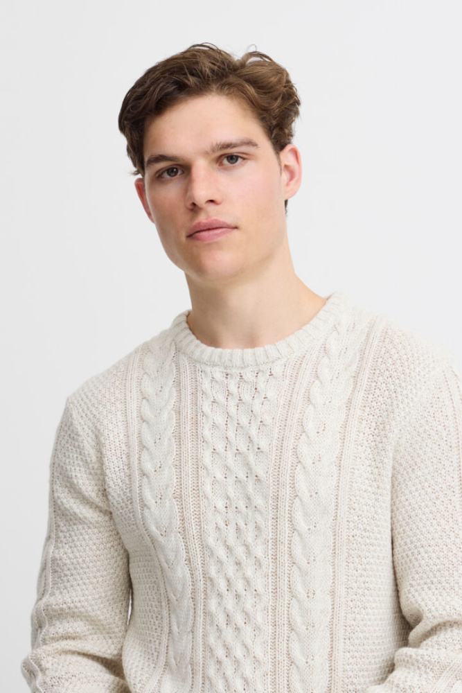 Hovedbilde Blend Knit Pullover 20717439 - Vanilla Ice 110104