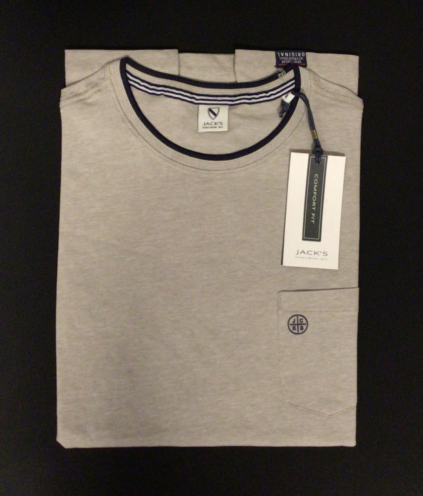 Hovedbilde JACK´S O-neck T-shirt 3-400086 - Dark Sand