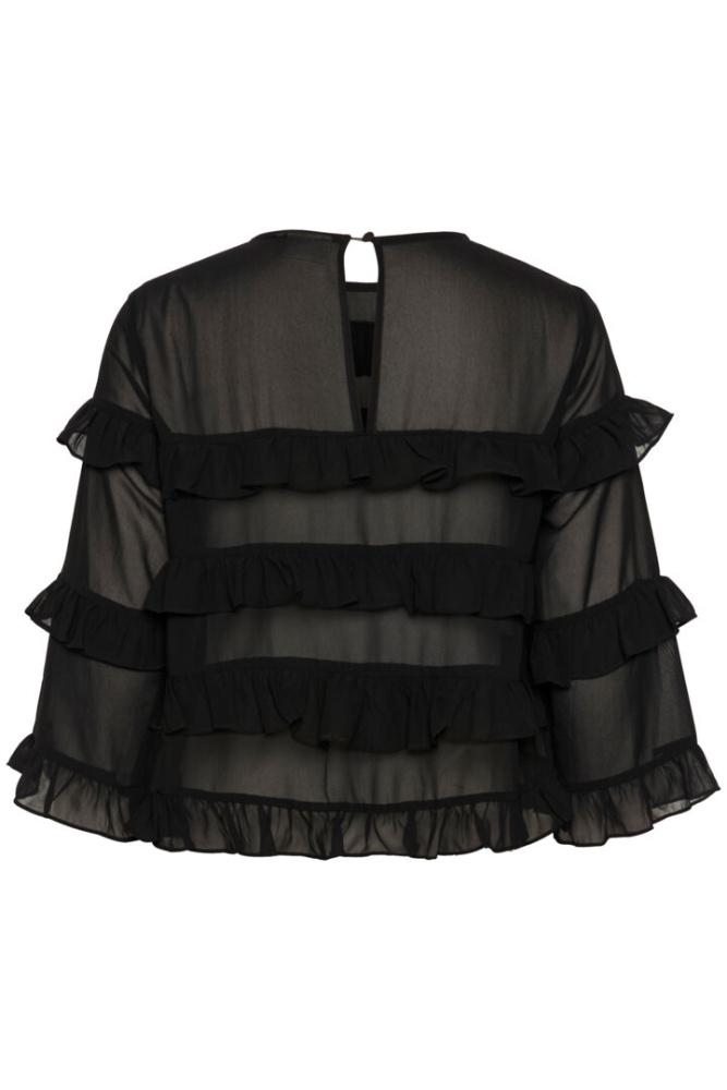 Hovedbilde Kaninna O.neck Blouse 10509392 - Black Deep