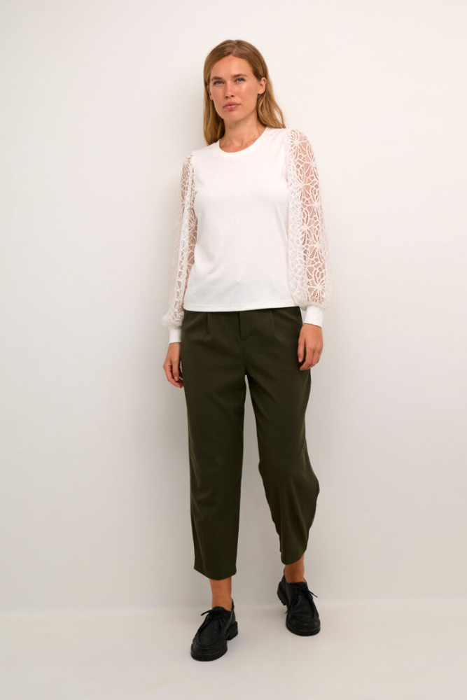 Hovedbilde KABecca Lace Top 10508024 - Chalk 110602