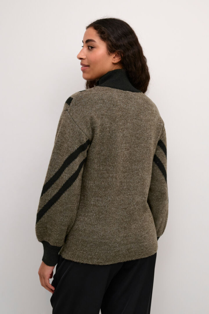 Hovedbilde KAKarla Knit Pullover 10508177 - Major Brown Melange 1908101