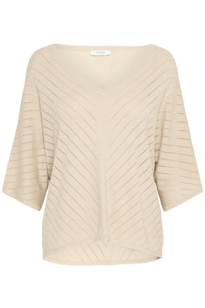 Bilde av BYMobbe V-neck Jumper 20816832 - Frosted Almond 131012