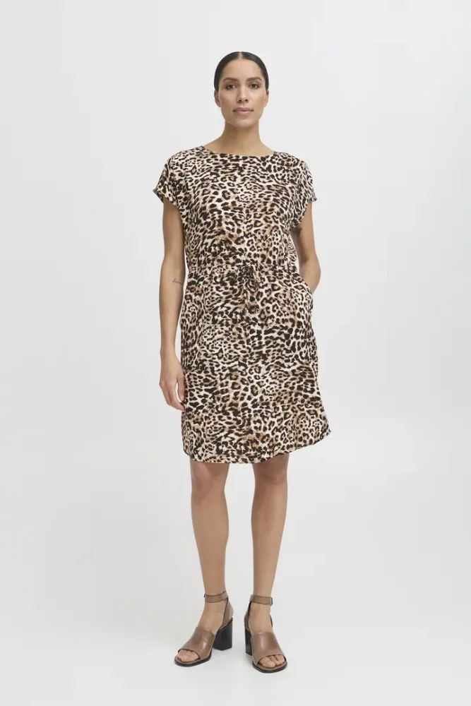 Hovedbilde Bymmjoella Oneck Dress 20811226 - Birch Leopard 204552