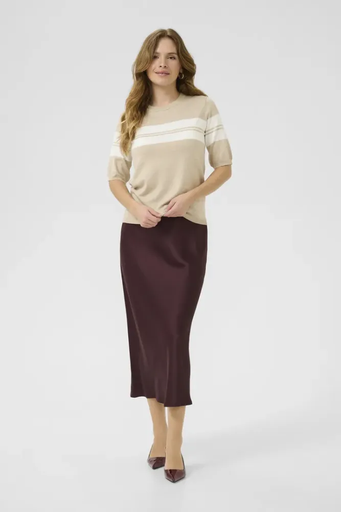 Hovedbilde KALizza O-neck Pullover 10508410 - Feather Gray/Chalk 107919