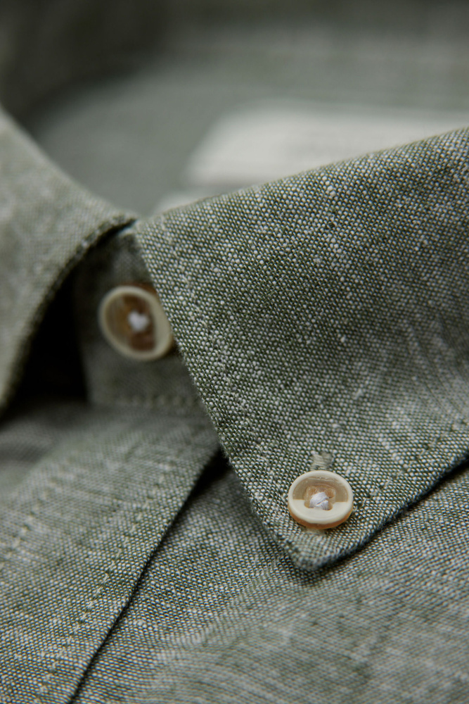 Hovedbilde JACK`S Cotton/linen Shirt 3-210075 - Army
