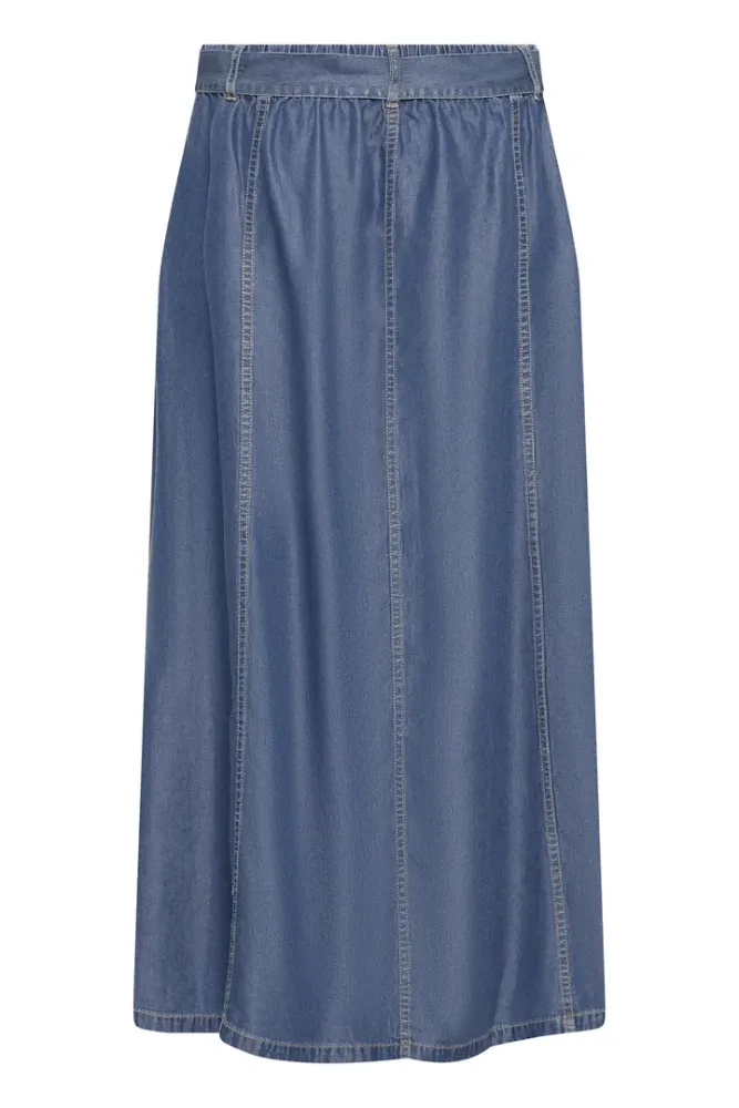 Hovedbilde BYKosmo Wide Skirt 20818784 - Mid Blue Denim 200461
