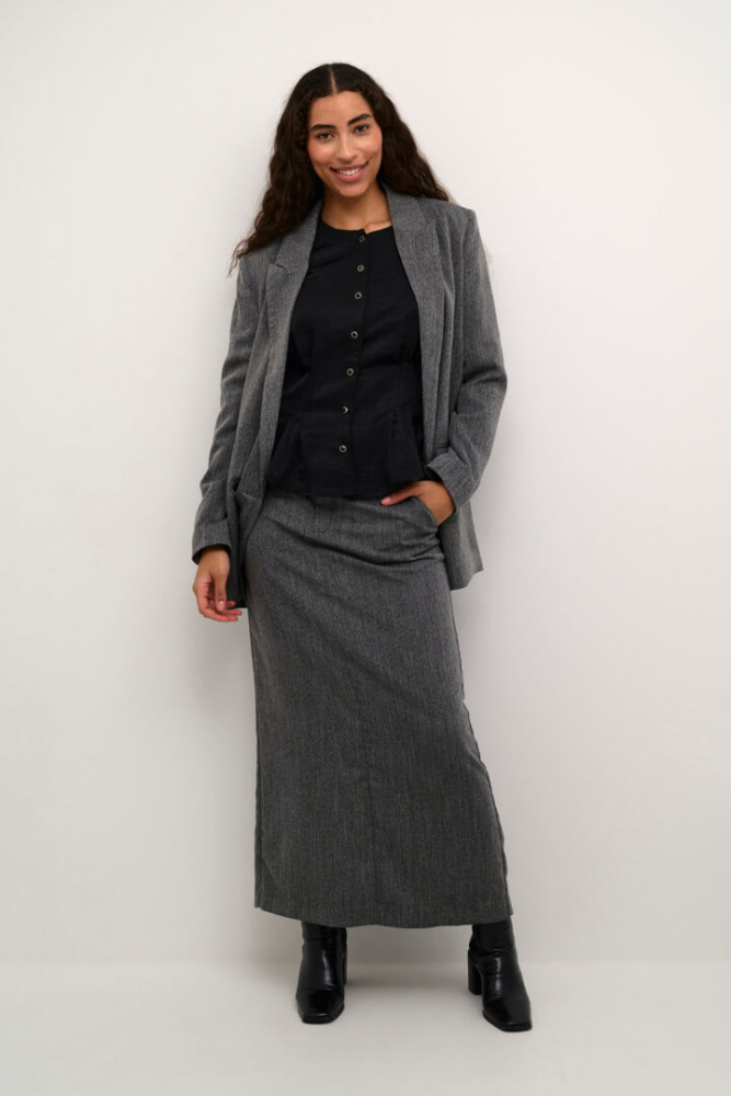 Hovedbilde KAJosie Skirt 10509029 - Grey Melange 100123