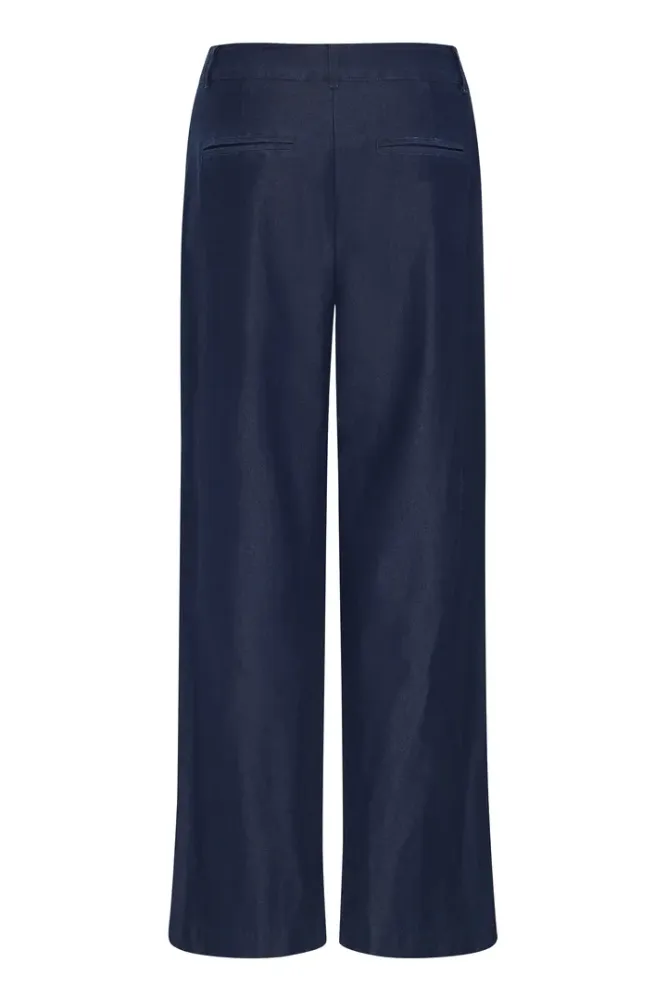 Hovedbilde IHKATE Long Wide Pants 20124291 - Dark Blue Denim 900000556