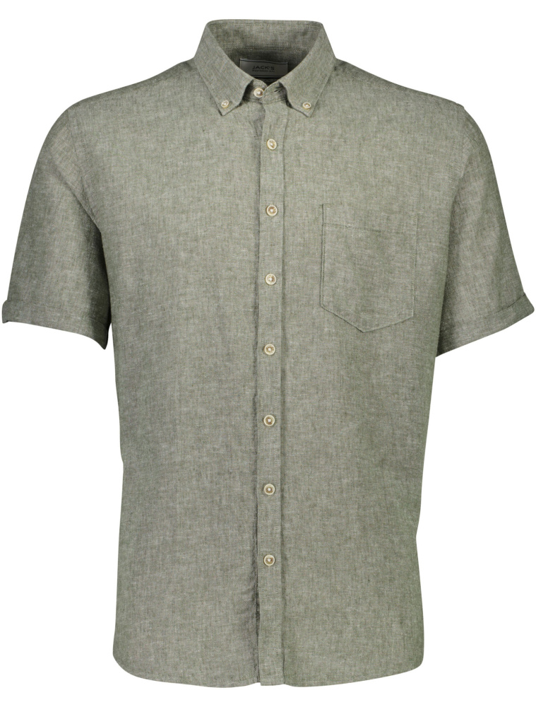 Hovedbilde JACK`S Cotton/linen Shirt 3-210075 - Army