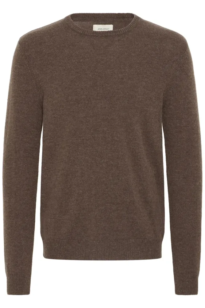 Hovedbilde Blend Branko Wool Knit 20720127 - Brown Melange 1908141