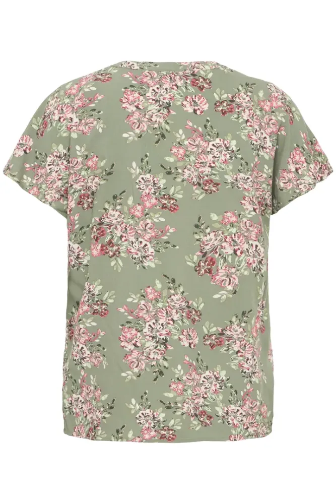 Hovedbilde BYMmjoella V-neck Top 20816529 - Sea Spray Bouque 204598