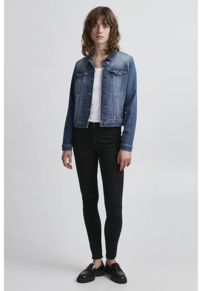 Hovedbilde IHStampe Jacket 20111235 - Medium Blue Wash 19037