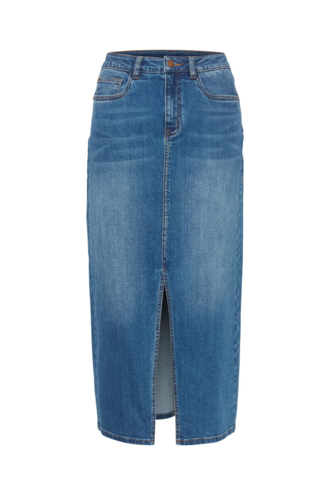 Hovedbilde KAsinem HW Denim Skirt 10508064 - Medium Blue Denim 102272