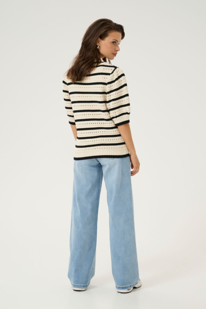 Hovedbilde KAEvelyn Knit Pullover 10509640 - Turtledove/Black 107101