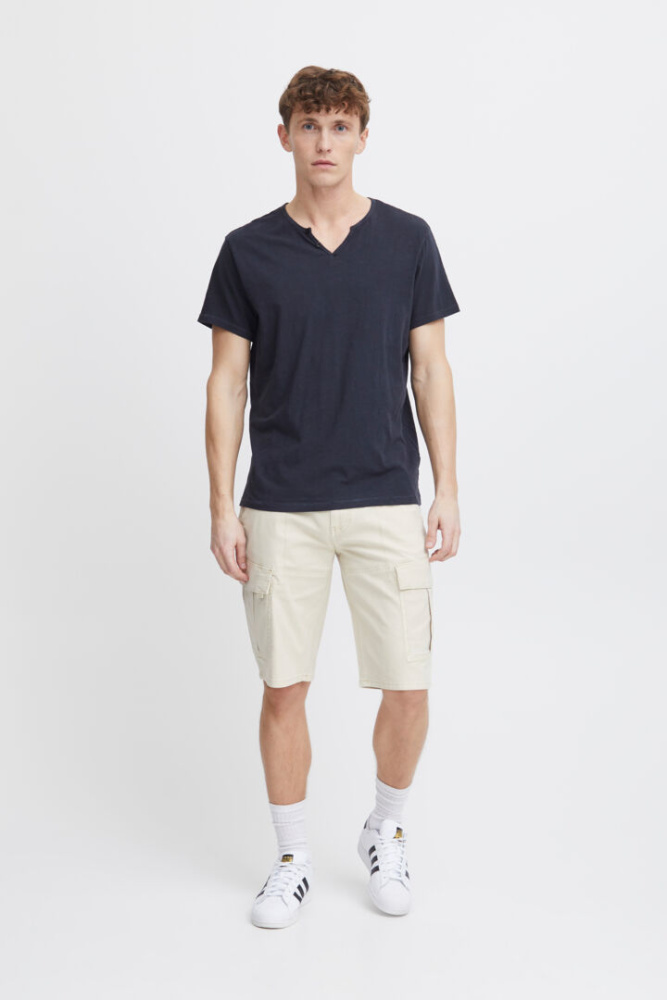 Hovedbilde Blend Bhaston Split Neck Tee 20717013 - Dress Blue 194024