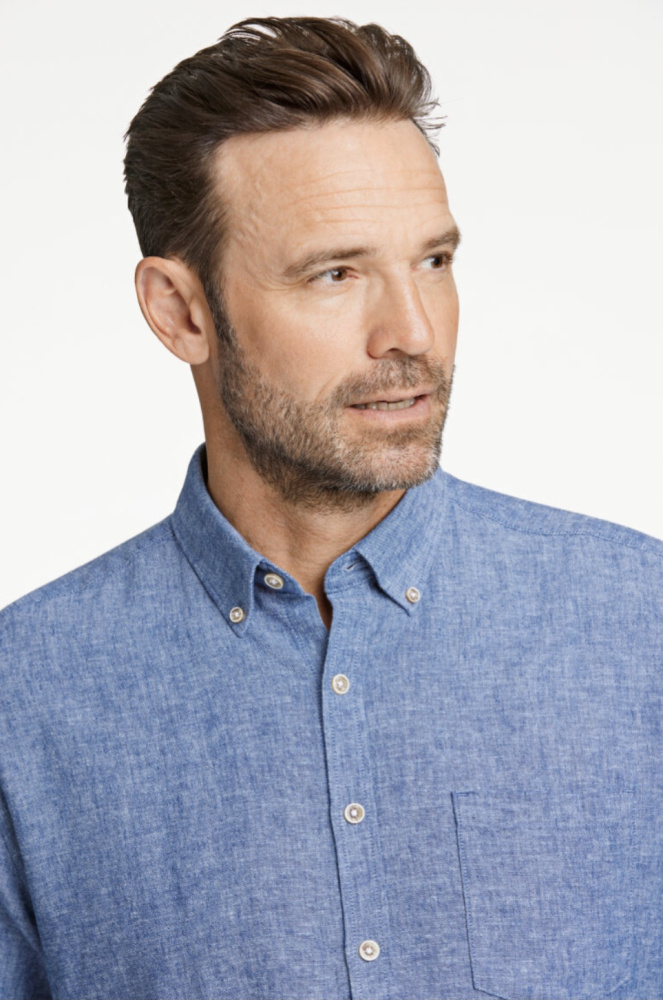 Hovedbilde JACK`S Cotton/linen Shirt 3-210075 - Navy