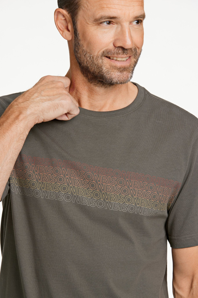 Hovedbilde BISON O-neck Tee 80-400112 - Army Green