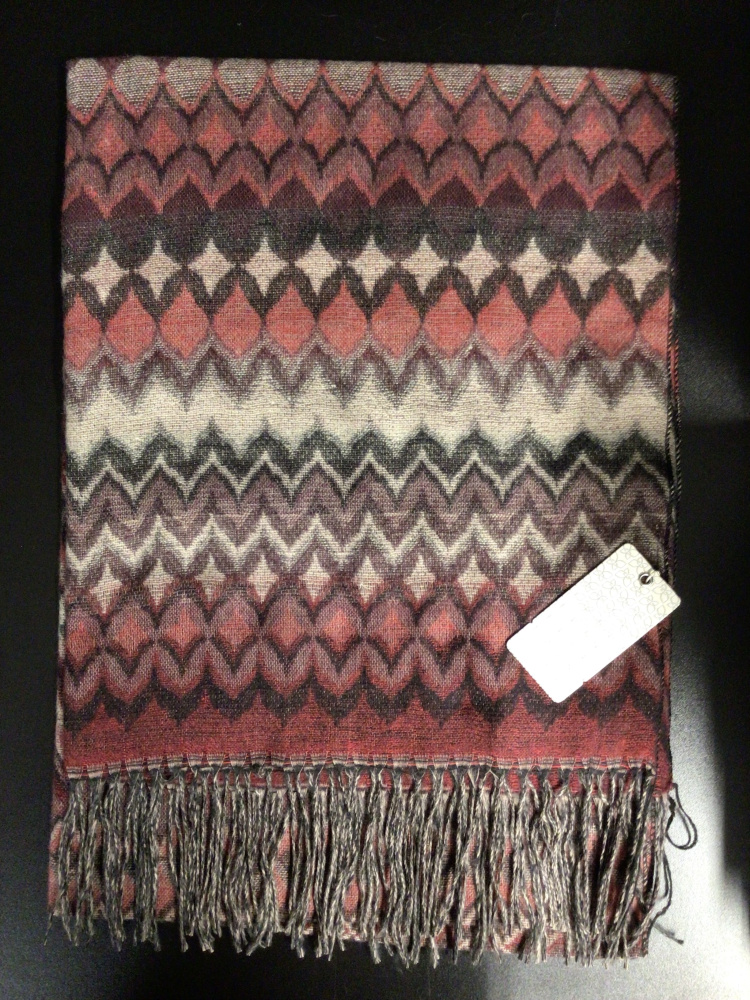 Hovedbilde Intex Zik Zak Skjerf 426946 - 65X180 Plommerød