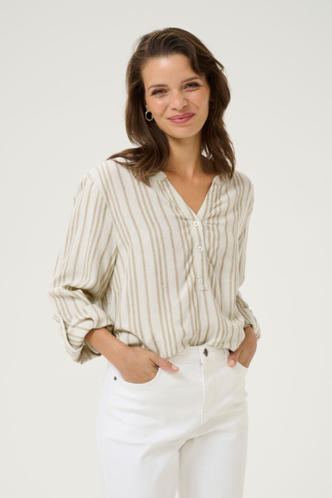 Bilde av Kaffe KAmilia Blouse 10508313 - Chalk Chinchilla 107125