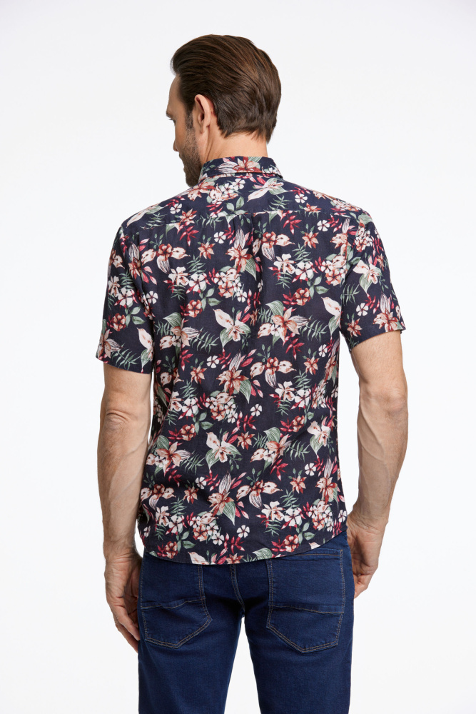 Hovedbilde JACK`S Cotton/linen Shirt 3-210111 - Black/Red