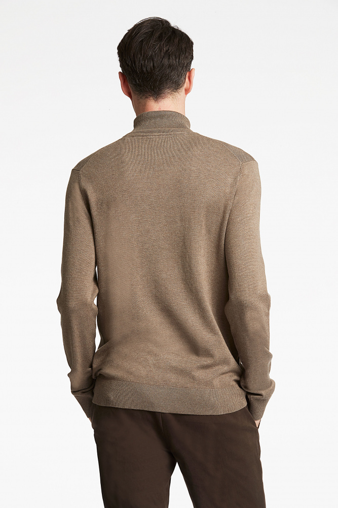 Hovedbilde LINDBERGH Roll Neck Knit 30-80094 - Dark Sand Melert